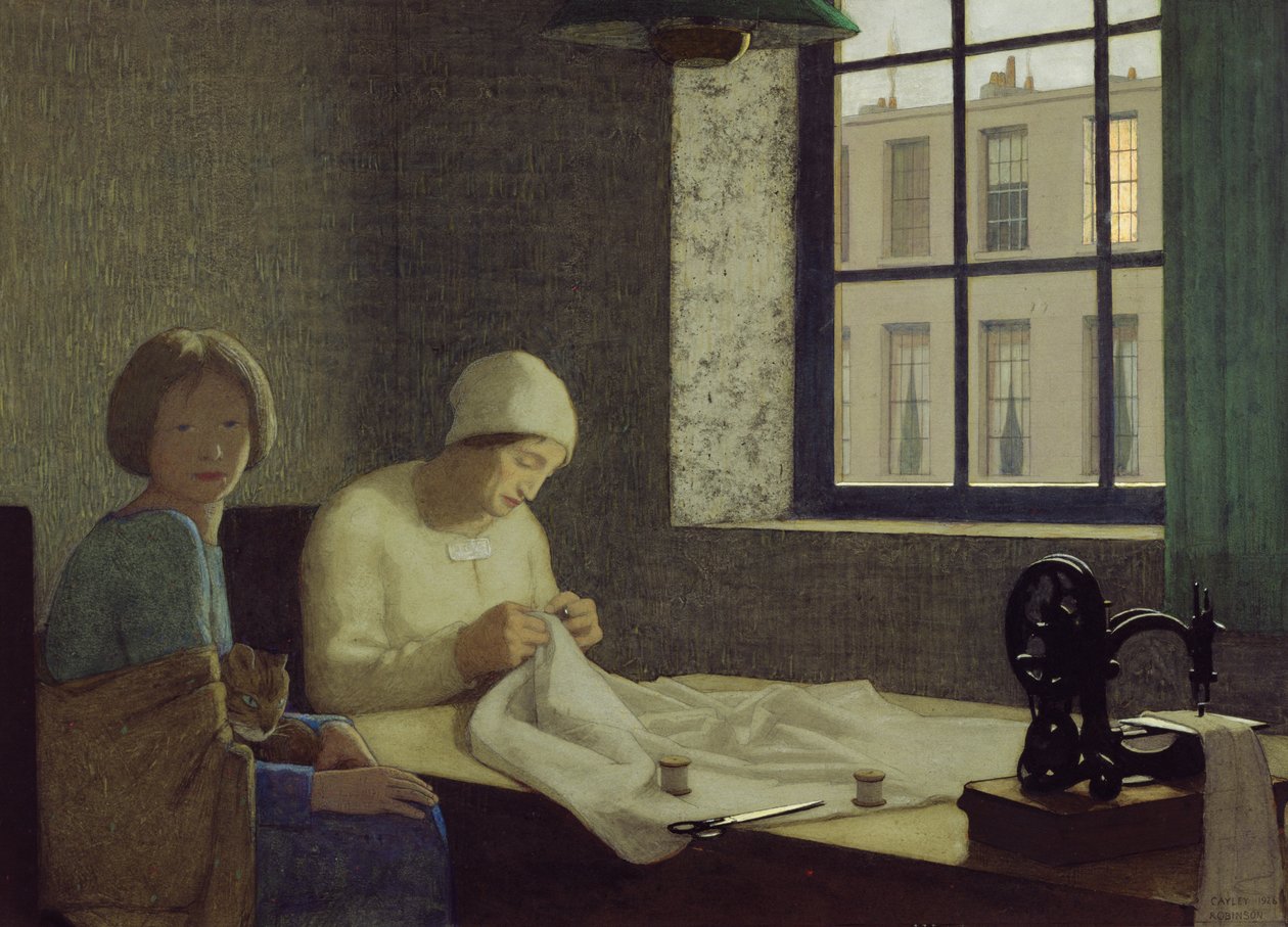 Stara Pielęgniarka, 1926 autorstwa Frederick Cayley Robinson