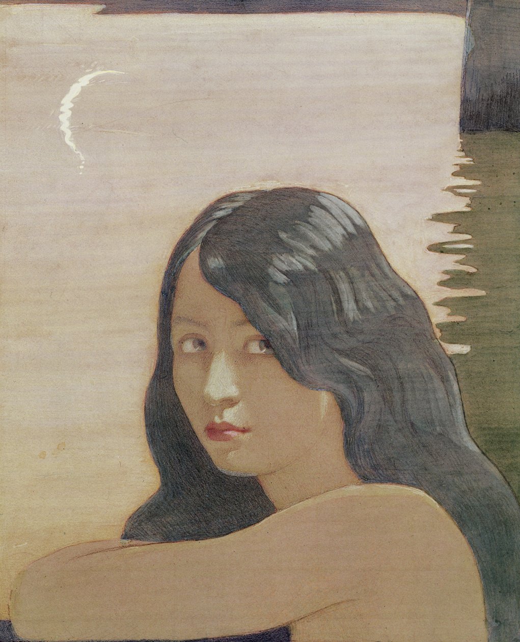 Duch „Woda” z „The Bluebird”, 1911 autorstwa Frederick Cayley Robinson