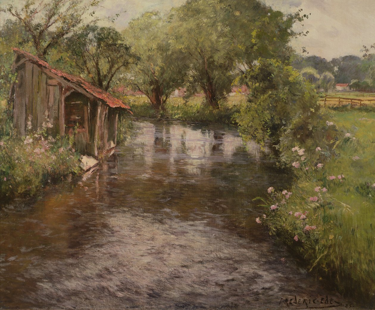 Pralnia nad brzegiem Lunain autorstwa Frederick Charles Vipont Ede