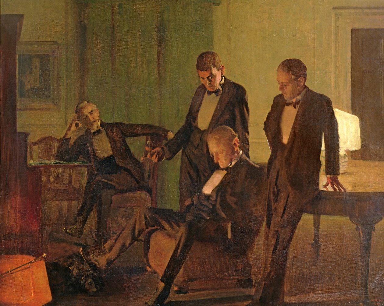 Po kolacji na 110 Pembroke Road, 1927 autorstwa Frederick George Swaish
