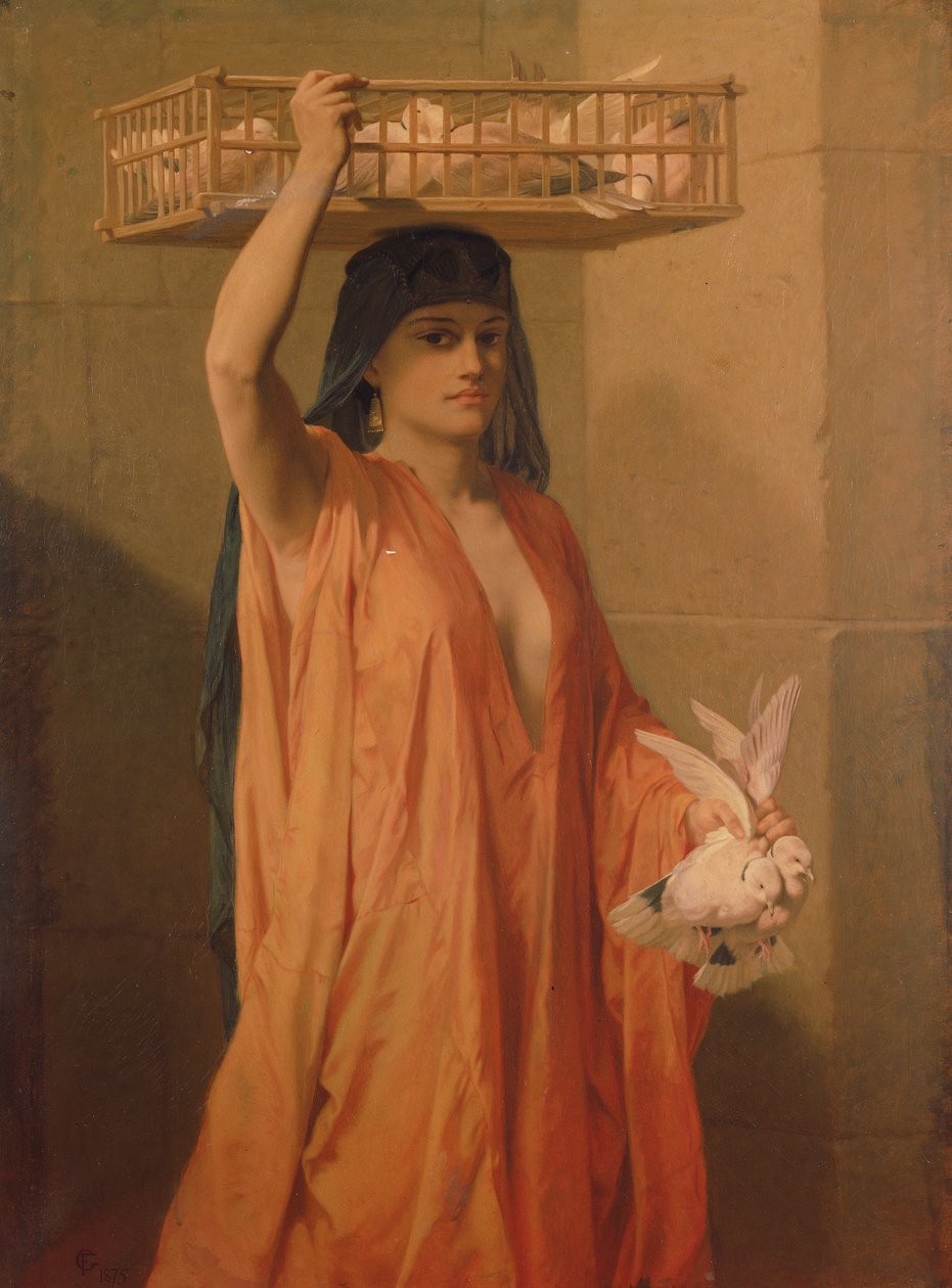 Sprzedawca gołębi autorstwa Frederick Goodall