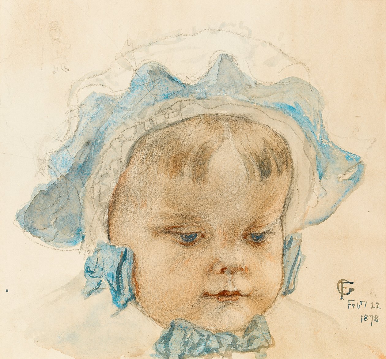 Fryderyka, 1878 (wc na papierze) autorstwa Frederick Goodall
