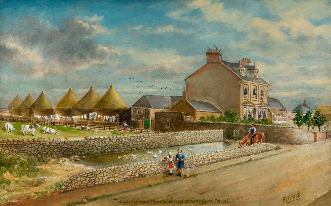 Wiejski Staw i Zachodnia Farma, Fulwell autorstwa Frederick Gordon Crosby