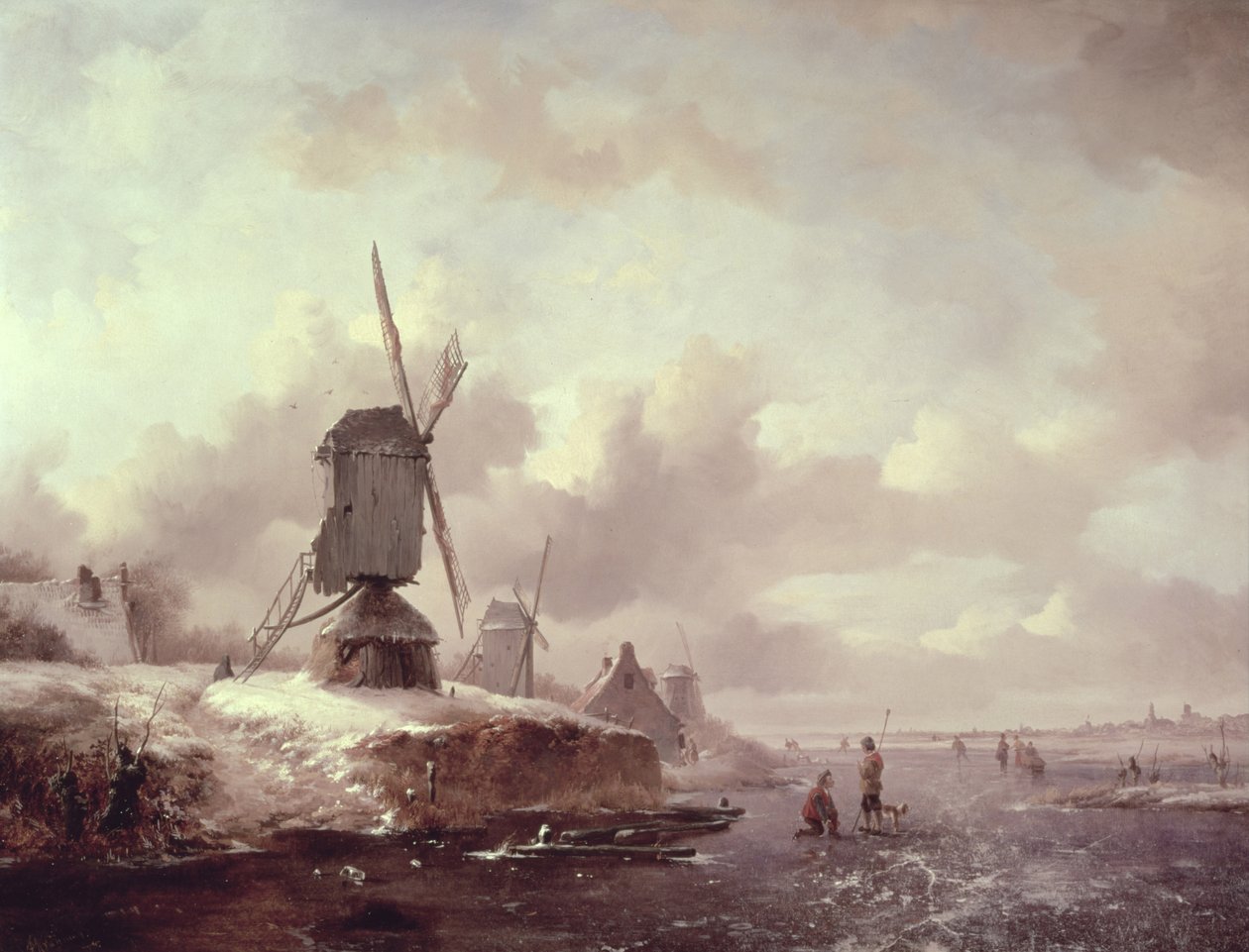 Zimowy krajobraz autorstwa Frederick Marianus Kruseman
