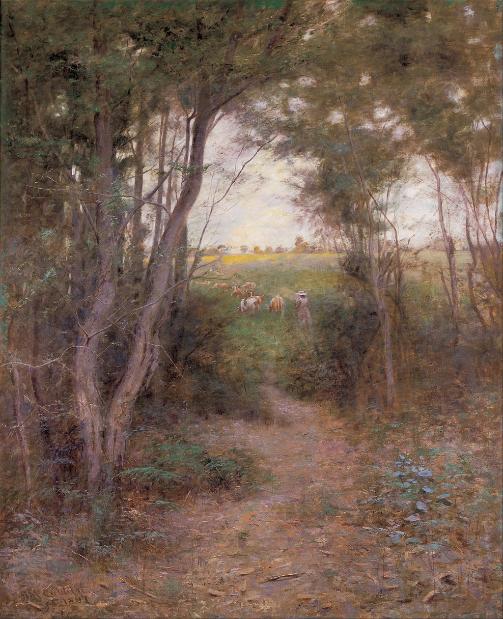 Polana drzew tirowych autorstwa Frederick McCubbin