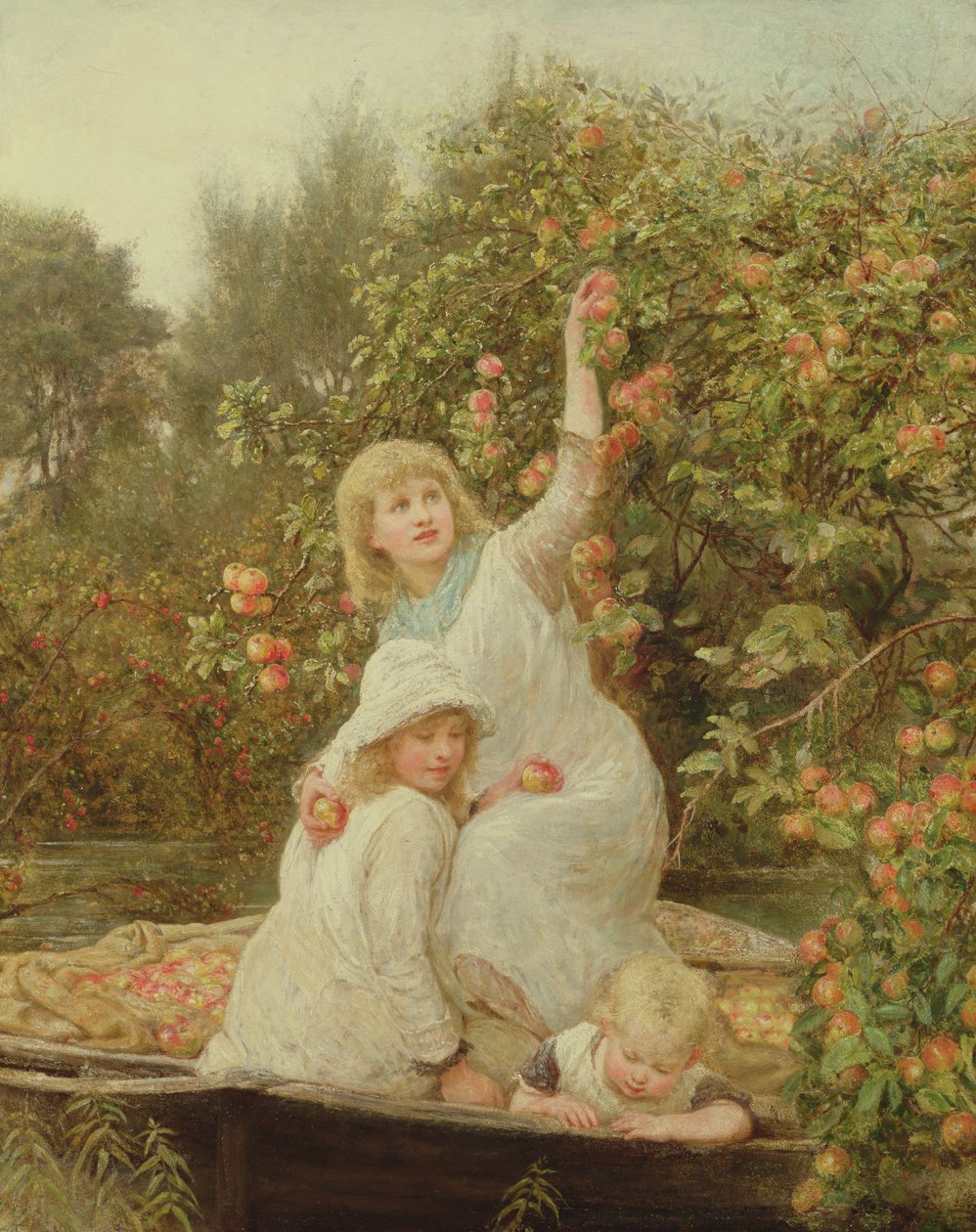 Zbieranie jabłek autorstwa Frederick Morgan