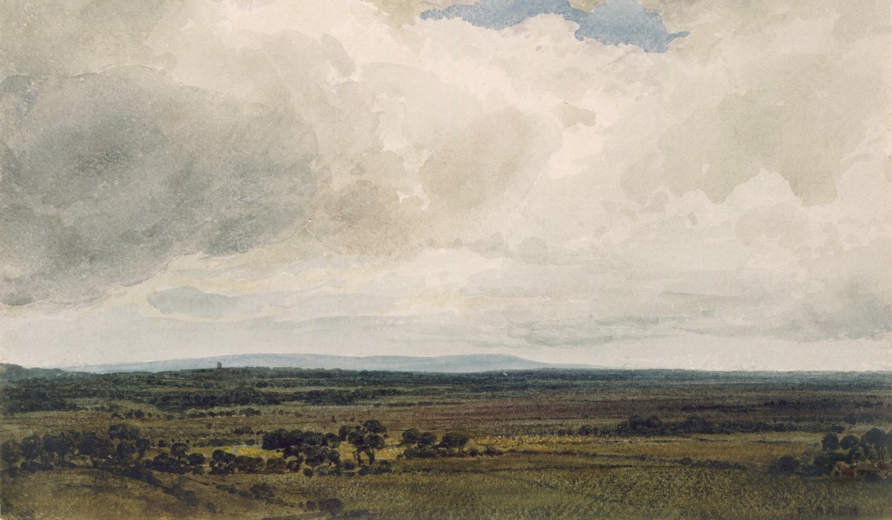 Prysznicowy dzień, Glastonbury Tor autorstwa Frederick Nash
