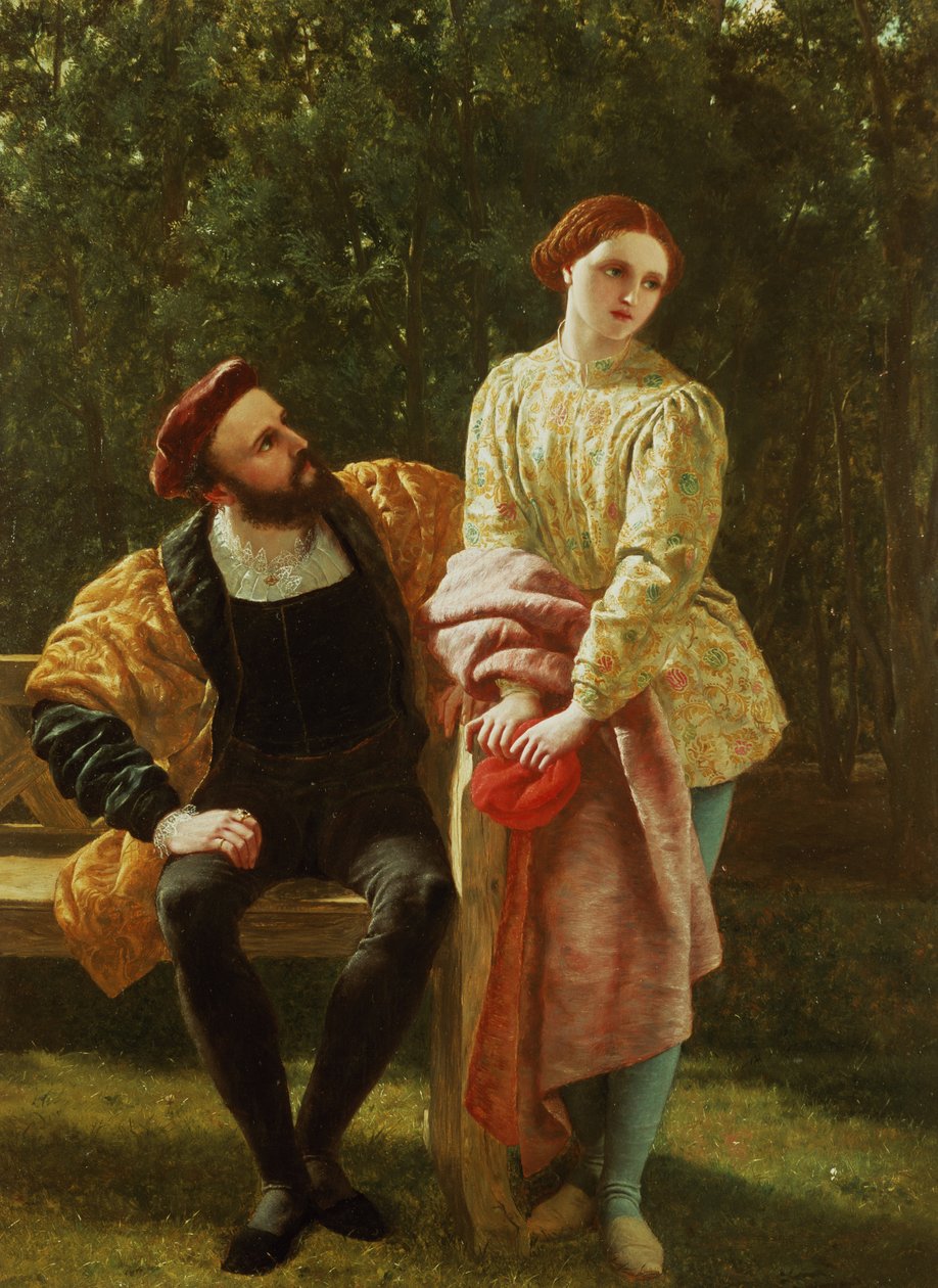 Orsino i Viola autorstwa Frederick Richard Pickersgill