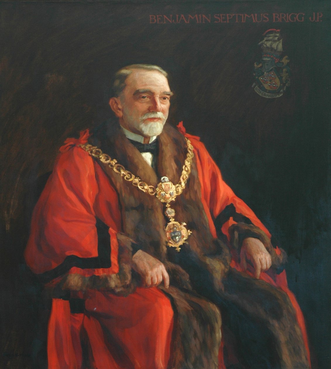 Benjamin Septimus Brigg, pierwszy burmistrz Keighley autorstwa Frederick Stead
