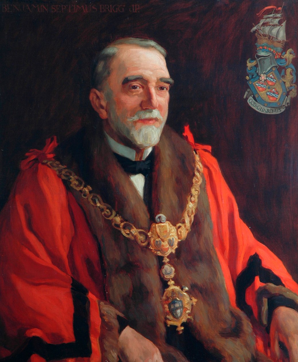 Benjamin Septimus Brigg, pierwszy burmistrz Kighley (1882), 1923 autorstwa Frederick Stead