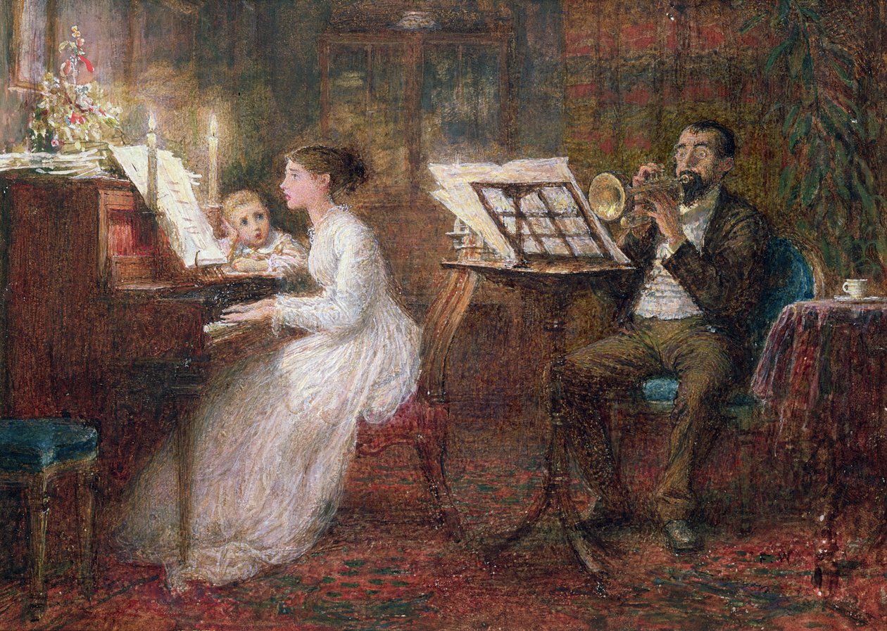 Lekcja muzyki autorstwa Frederick Walker