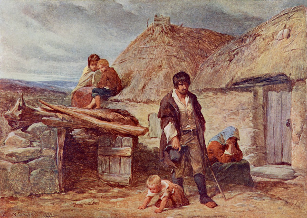 Irlandzka eksmisja autorstwa Frederick (after) Goodall