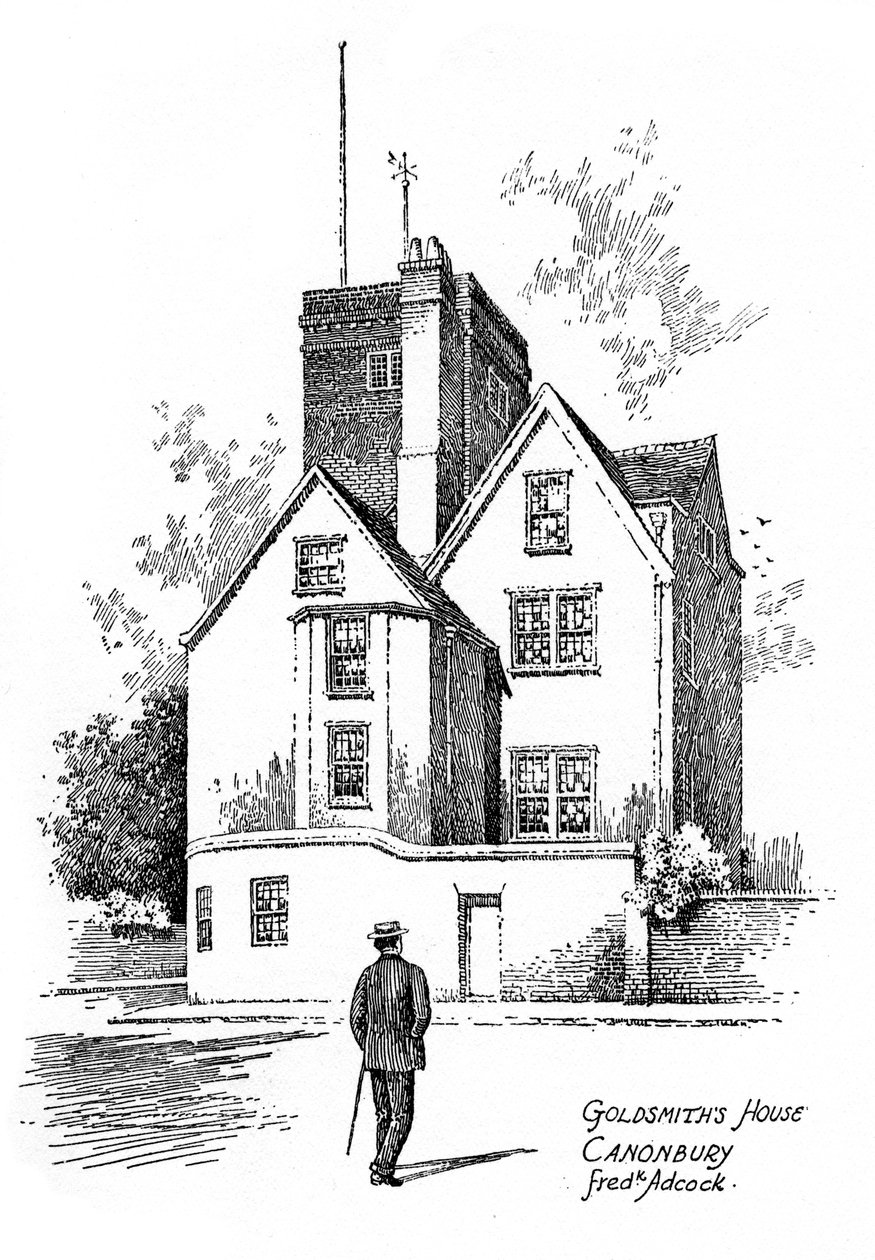 Dom Olivera Goldsmiths, Canonbury, Islington, 1912 autorstwa Frederick Adcock
