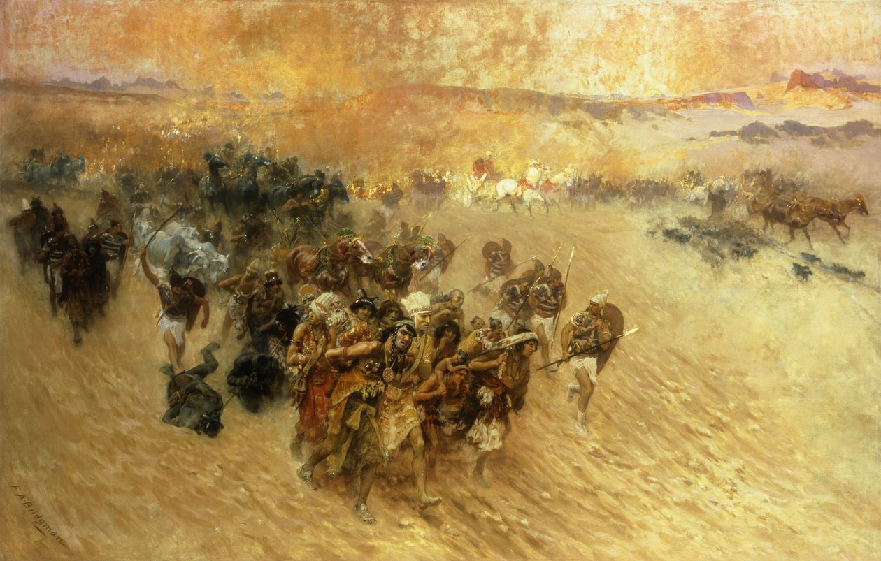 Więźniowie faraona autorstwa Frederick Arthur Bridgman