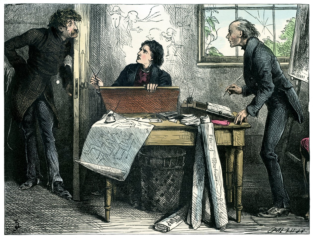 Martin Chuzzlewit autorstwa Charlesa Dickensa autorstwa Frederick Barnard