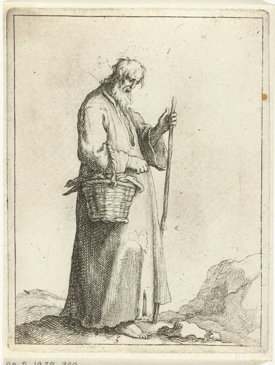 Rolnik z koszem 15 małych figurek (tytuł serii) autorstwa Frederick Bloemaert