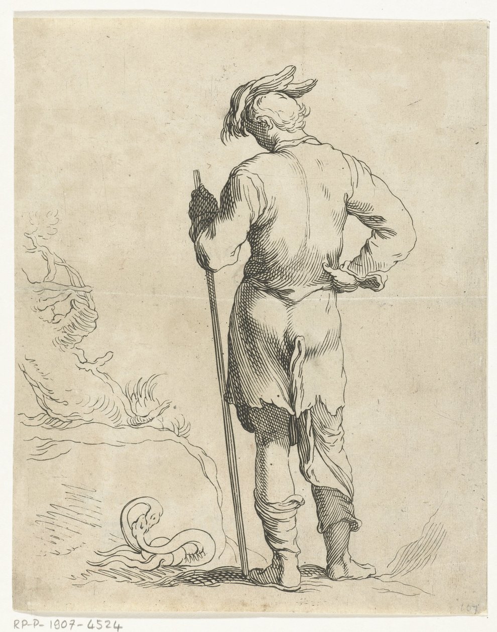 stojący mężczyzna Książka rysunkowa Abrahama Bloemaerta (tytuł serii) autorstwa Frederick Bloemaert