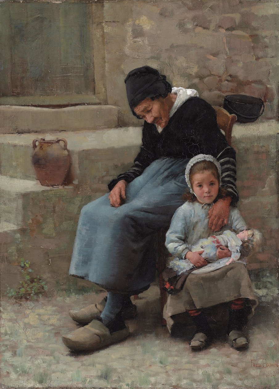 Pocieszenie babci autorstwa Frederick Brown