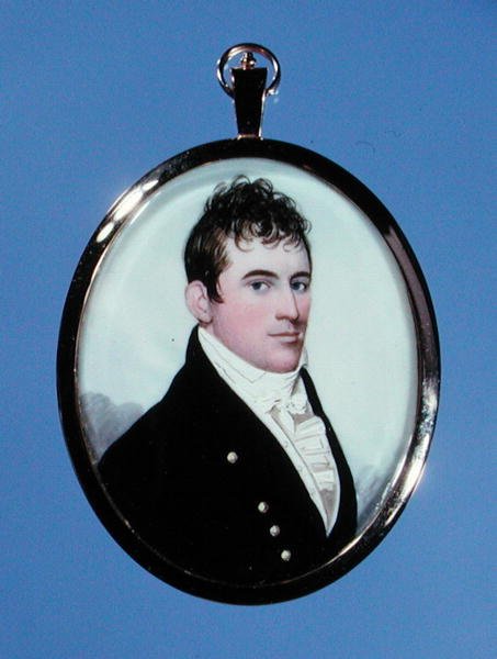 Miniatura portretowa Jamesa Drew, ok. 1805-10 (akwarela) autorstwa Frederick Buck