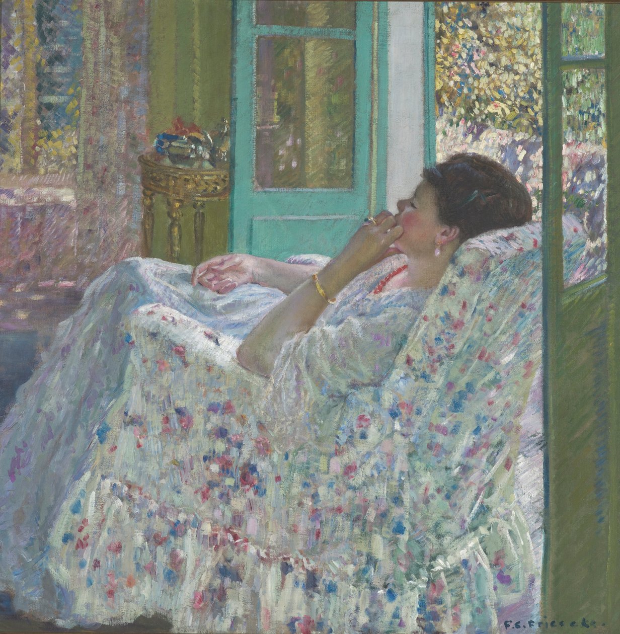 Popołudnie - Żółty pokój autorstwa Frederick Carl Frieseke