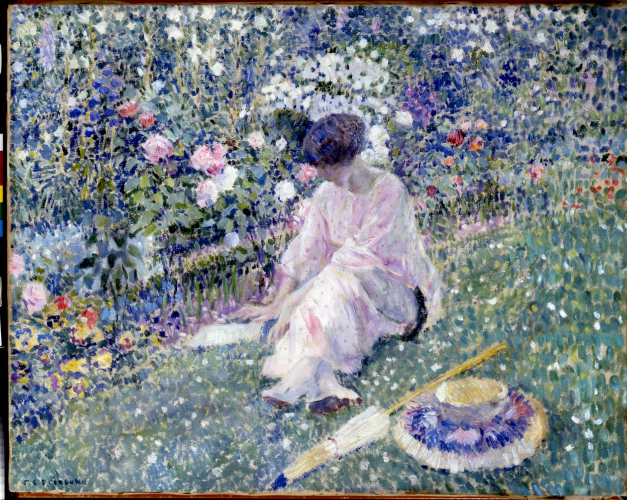 Ogród w czerwcu autorstwa Frederick Carl Frieseke