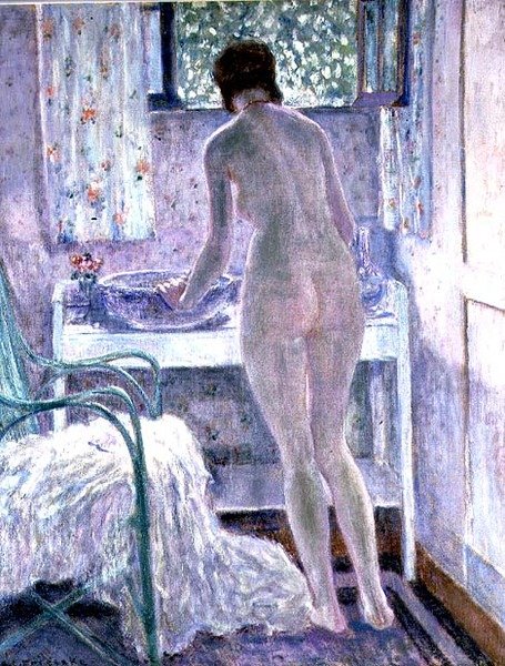 Poranna toaleta (olej na płótnie) autorstwa Frederick Carl Frieseke