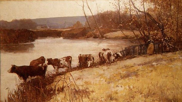 Marlotte, Sekwana i Marne autorstwa Frederick Charles Vipont Ede