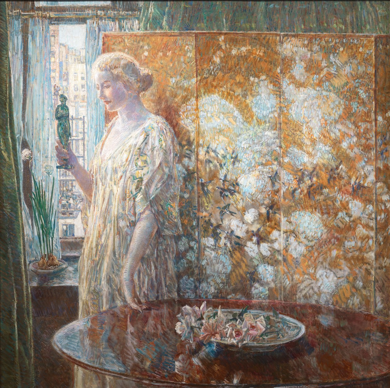 Tanagra Budowniczowie, Nowy Jork, 1918. autorstwa Frederick Childe Hassam