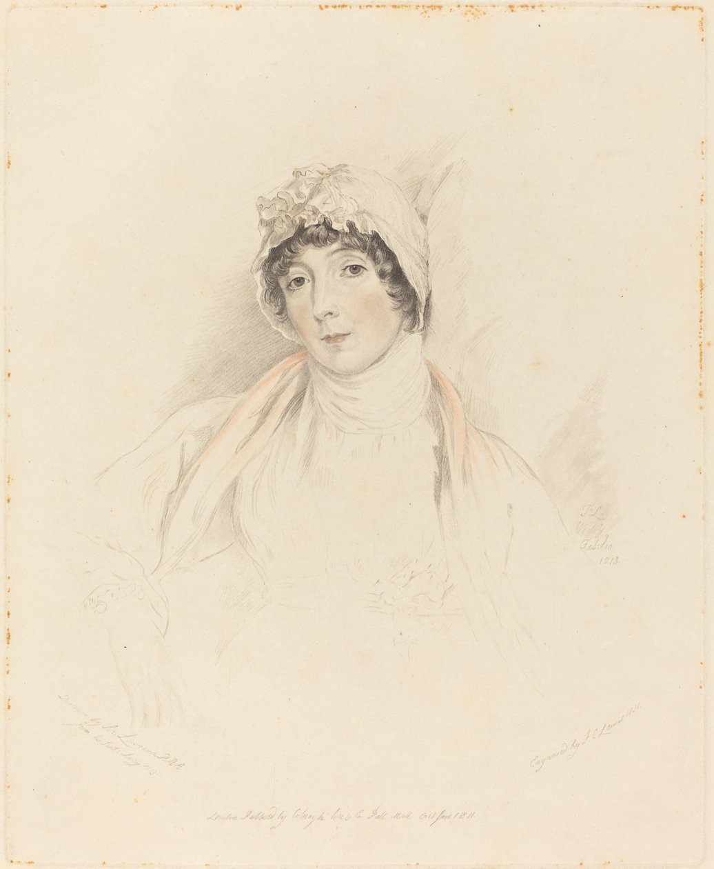 Lucy Lawrence autorstwa Frederick Christian Lewis I after Sir Thomas Lawrence