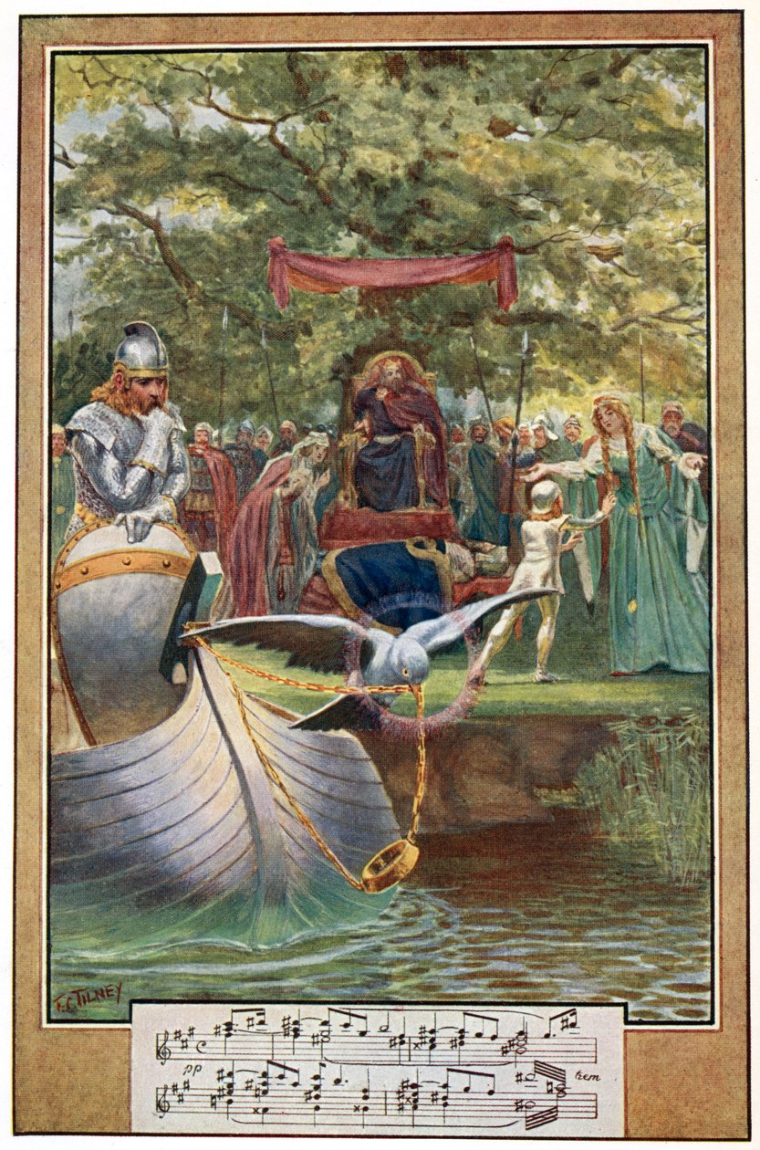 Odejście Lohengrina, ilustracja z 