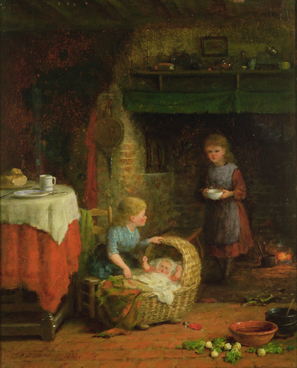 Rock-a-bye kochanie autorstwa Frederick Daniel Hardy