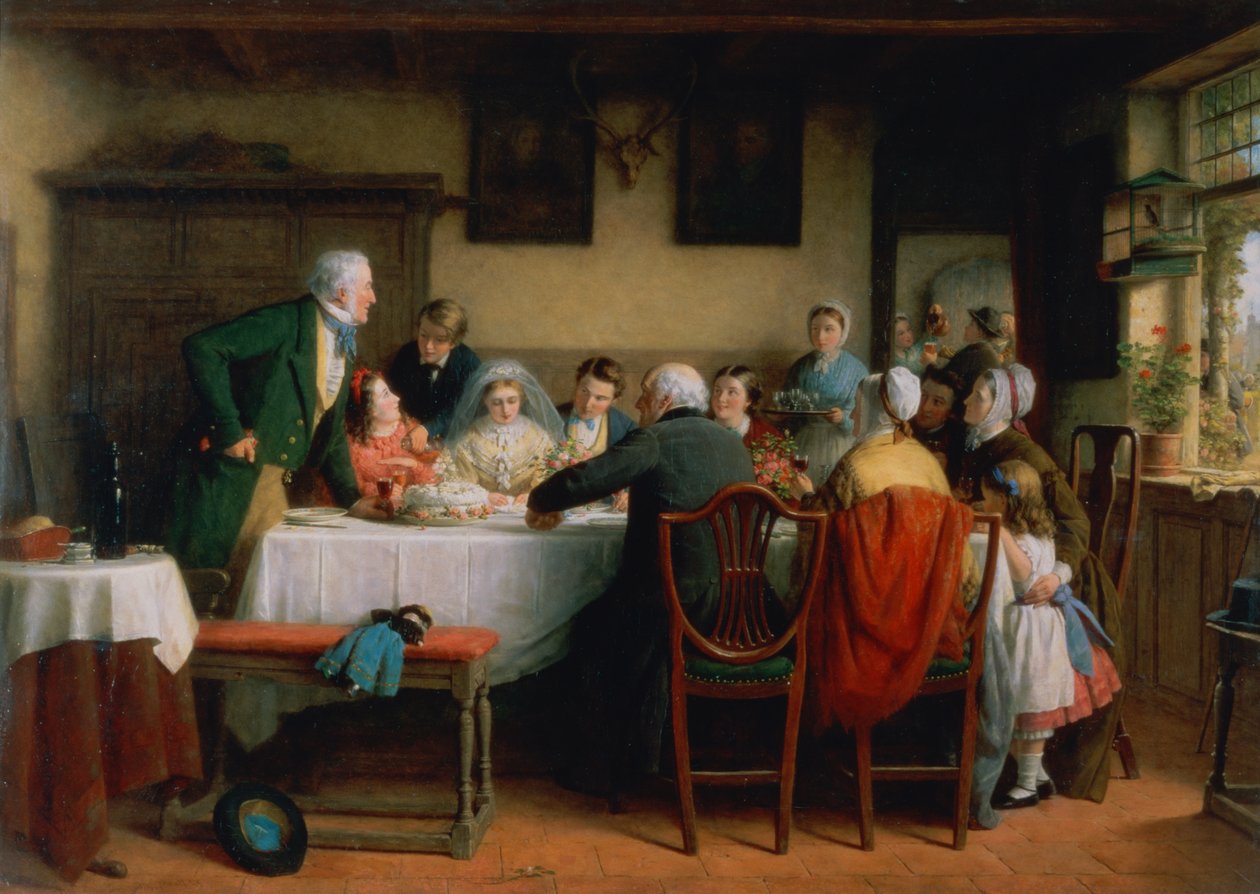 Śniadanie weselne autorstwa Frederick Daniel Hardy