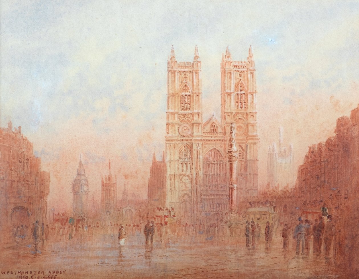 Opactwo Westminsterskie (akwarela) autorstwa Frederick E.J. Goff