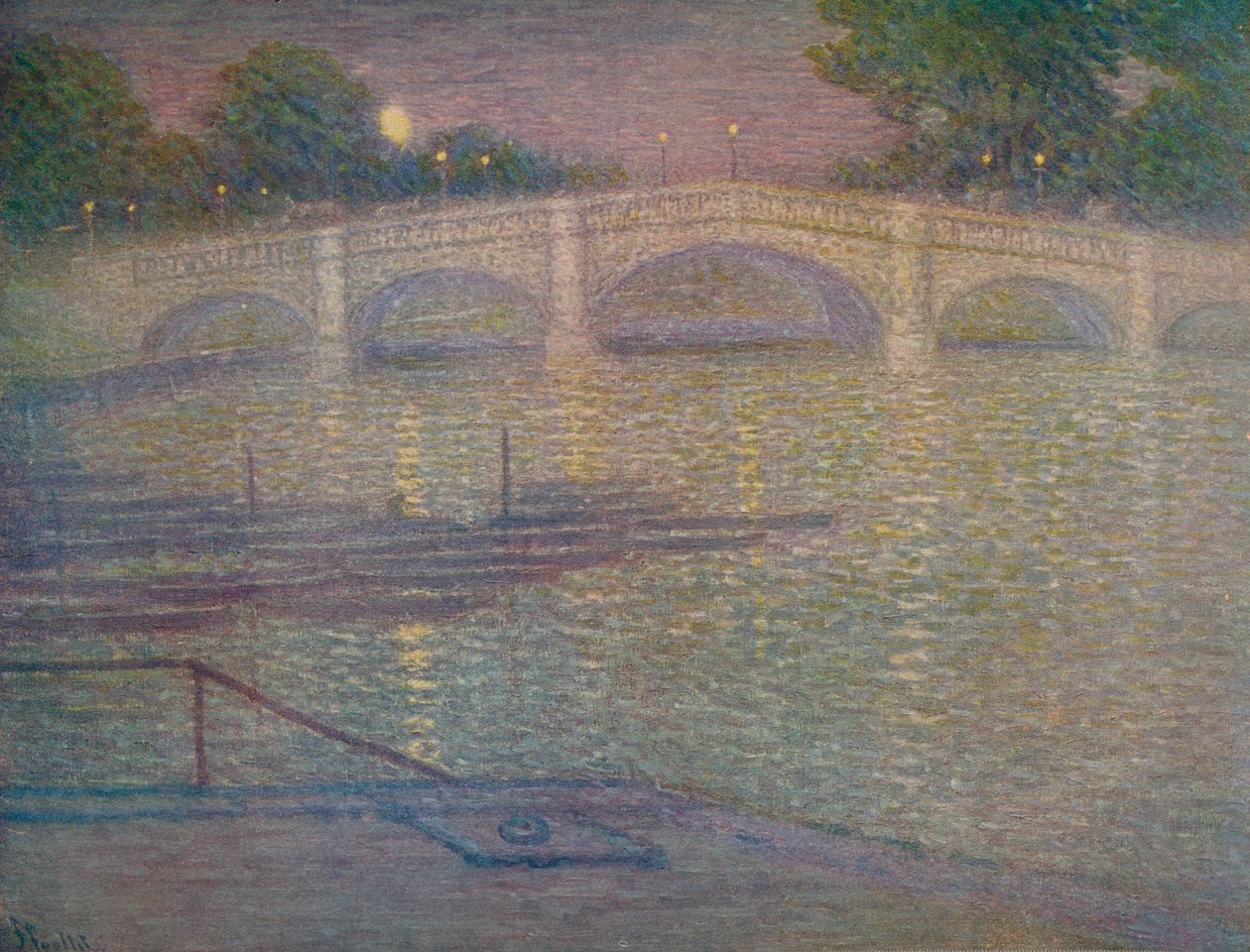 "Richmond Bridge, Surrey", 1932, c1932 autorstwa Frederick Francis Foottet