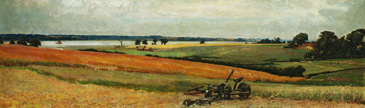 Ładowanie siana, ujście Stour autorstwa Frederick George Cotman