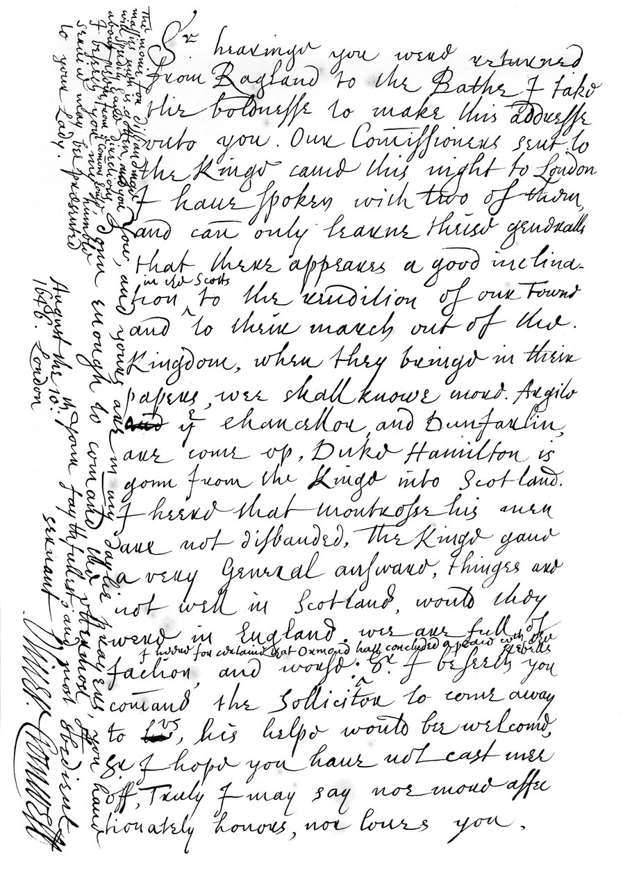 List Olivera Cromwella do generała Fairfaxa, 1646 1865. autorstwa Frederick George Netherclift