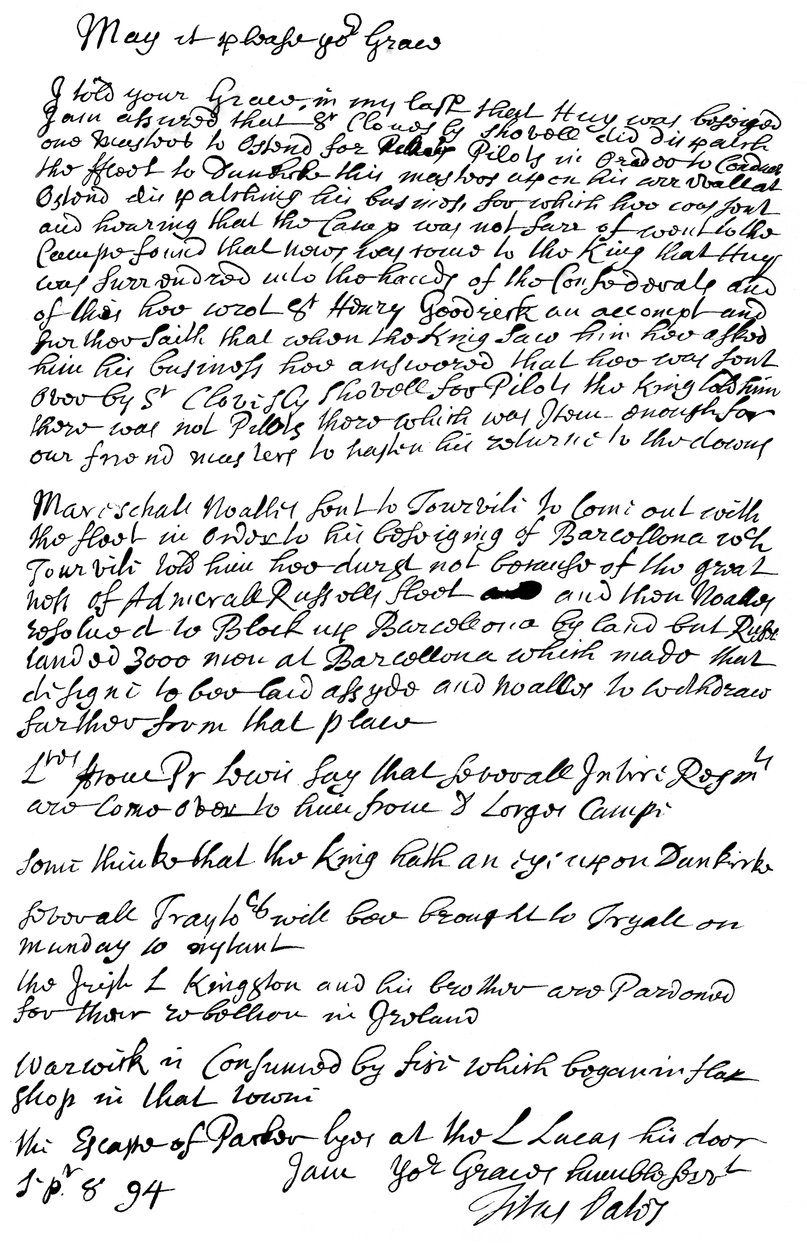 List Tytusa Oatesa do księcia Bolton, 1694 1865. autorstwa Frederick George Netherclift