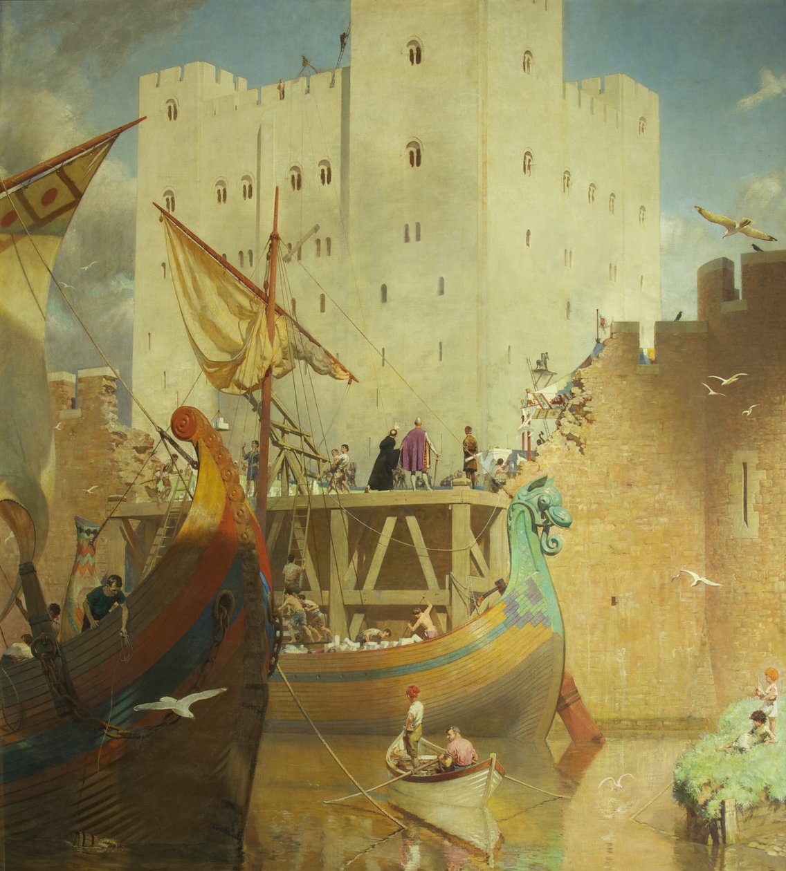 Budynek Wielkiej Twierdzy Zamku Bristol autorstwa Frederick George Swaish