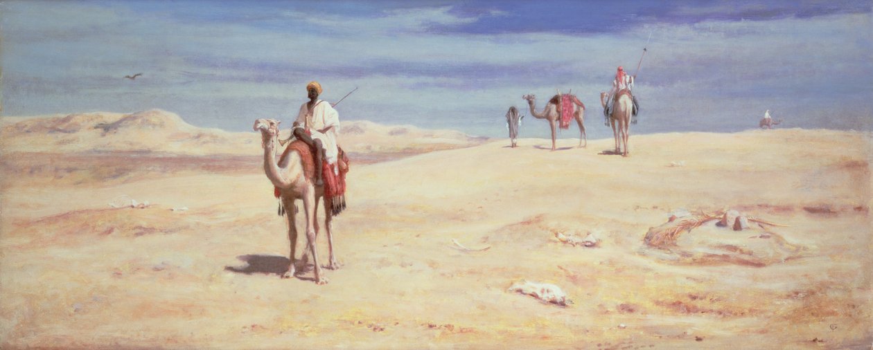 Arabowie na pustyni autorstwa Frederick Goodall