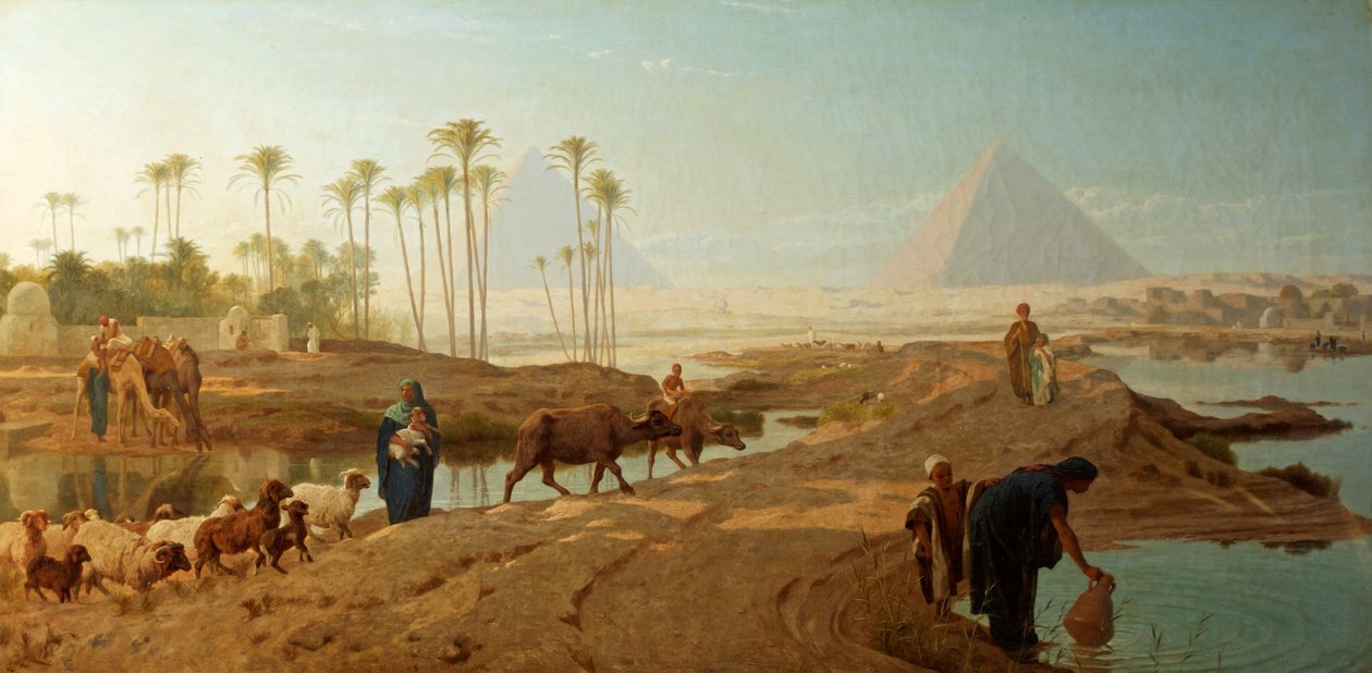 Osuszanie Nilu autorstwa Frederick Goodall