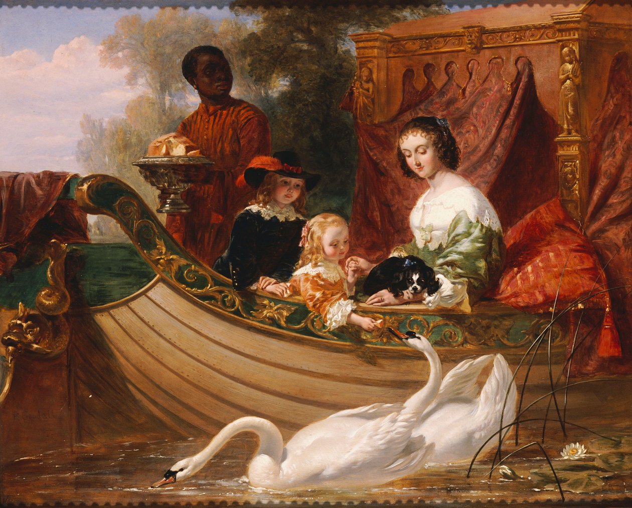 Dzieci króla Karola I autorstwa Frederick Goodall