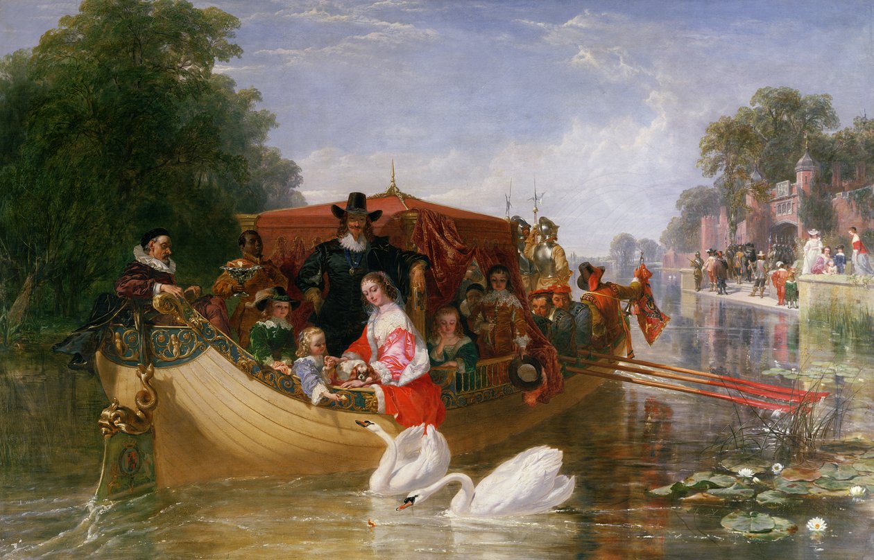 Szczęśliwe dni Karola I, 1855 r. autorstwa Frederick Goodall