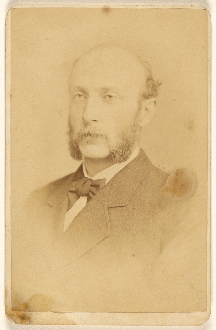 [Niezidentyfikowany mężczyzna z wąsami i baraniną]. autorstwa Frederick Gutekunst