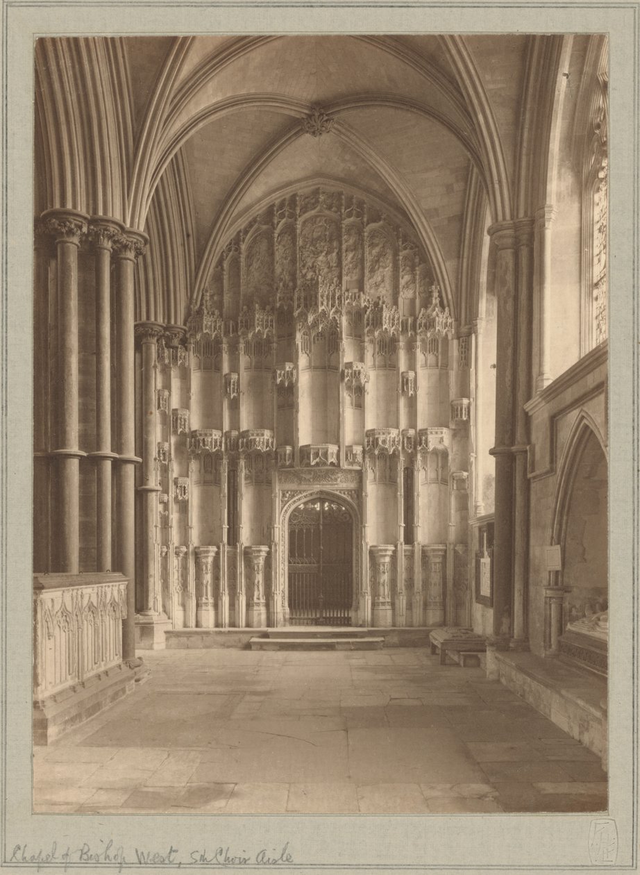[Katedra w Ely, kaplica biskupa]. autorstwa Frederick H. Evans