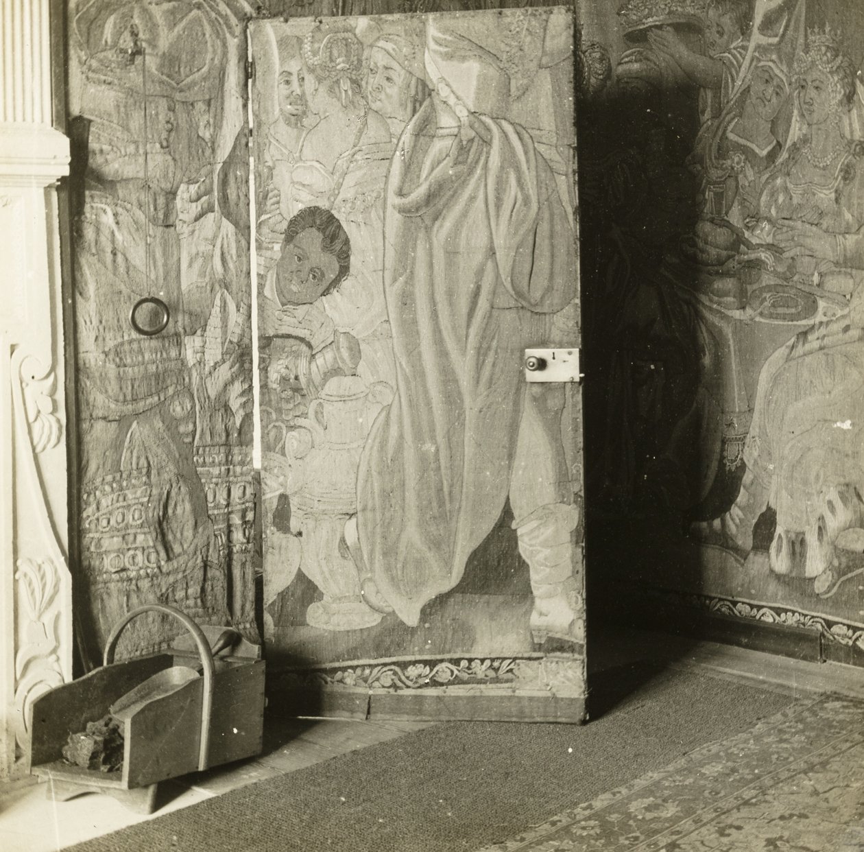 Dwór Kelmscott: W pokoju z gobelinami autorstwa Frederick H. Evans
