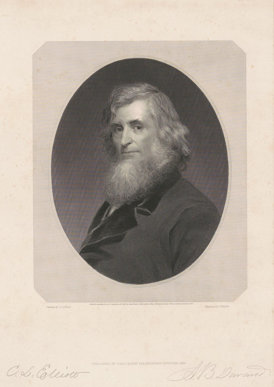 Asher B. Durand autorstwa Frederick Halpin, after Charles Loring Elliott