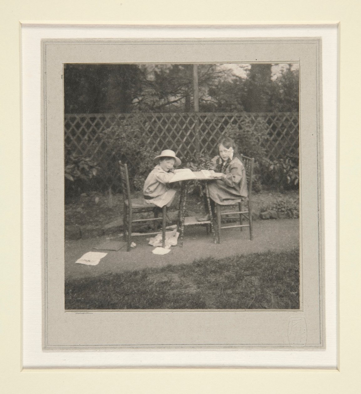 Barbara i Evan Evans autorstwa Frederick Henry Evans