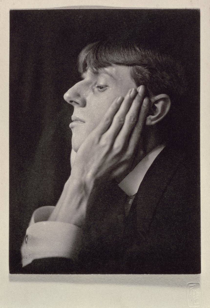 Portret Aubreya Beardsleya (1872-98) autorstwa Fredericka Evansa (1853-1943) (zdjęcie w sepii) autorstwa Frederick Henry Evans