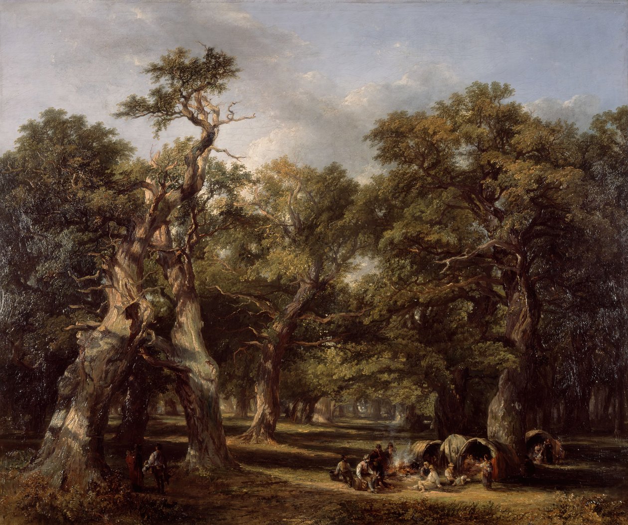 Leśna Polana, Arden, Warwickshire, 1845. autorstwa Frederick Henry Henshaw