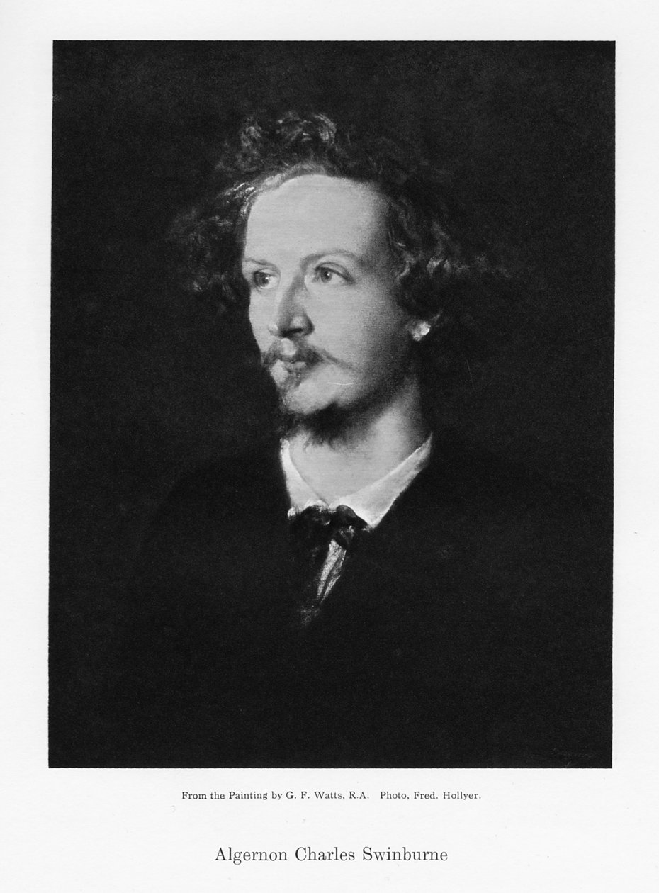 Algernon Charles Swinburne, angielski poeta, c1867. autorstwa Frederick Hollyer